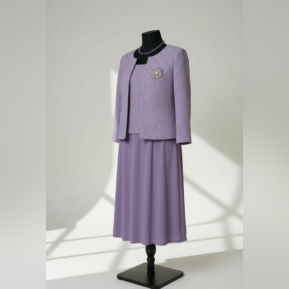 Alex Evenings Dress and Blazer Ensemble - Picture 3 of 13